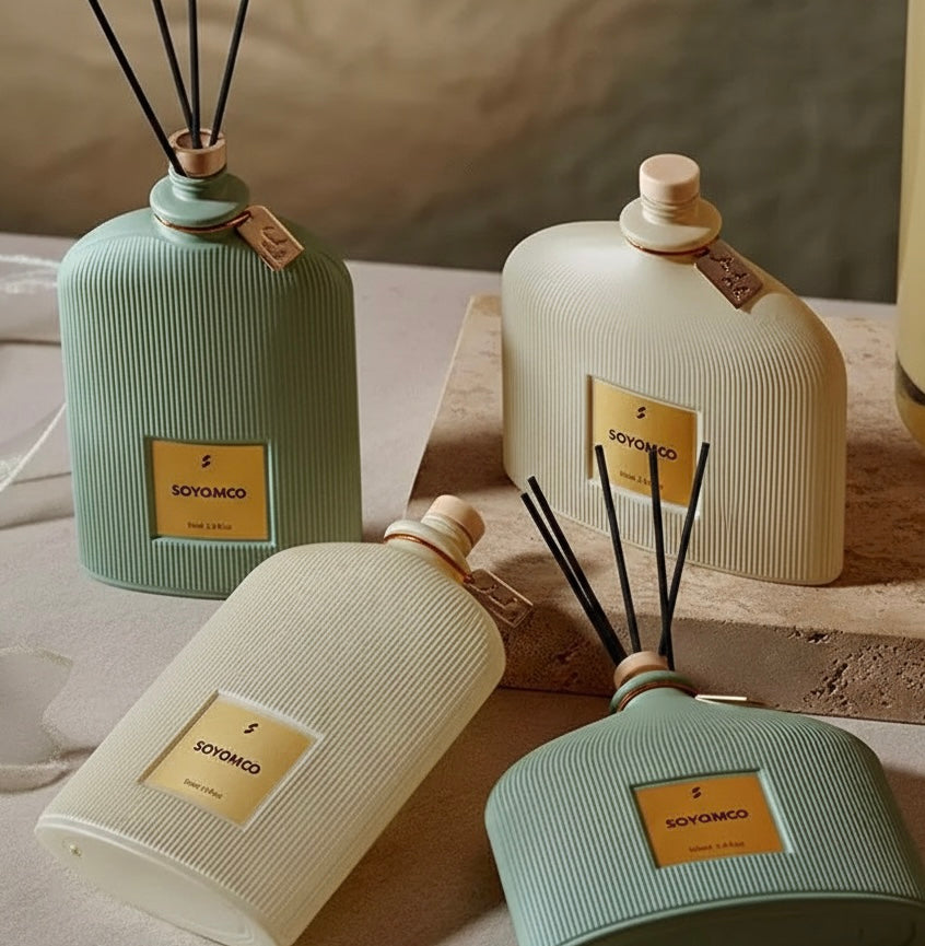 The Fluted Vessel 01 | Textural Aromatherapy for Modern Interior