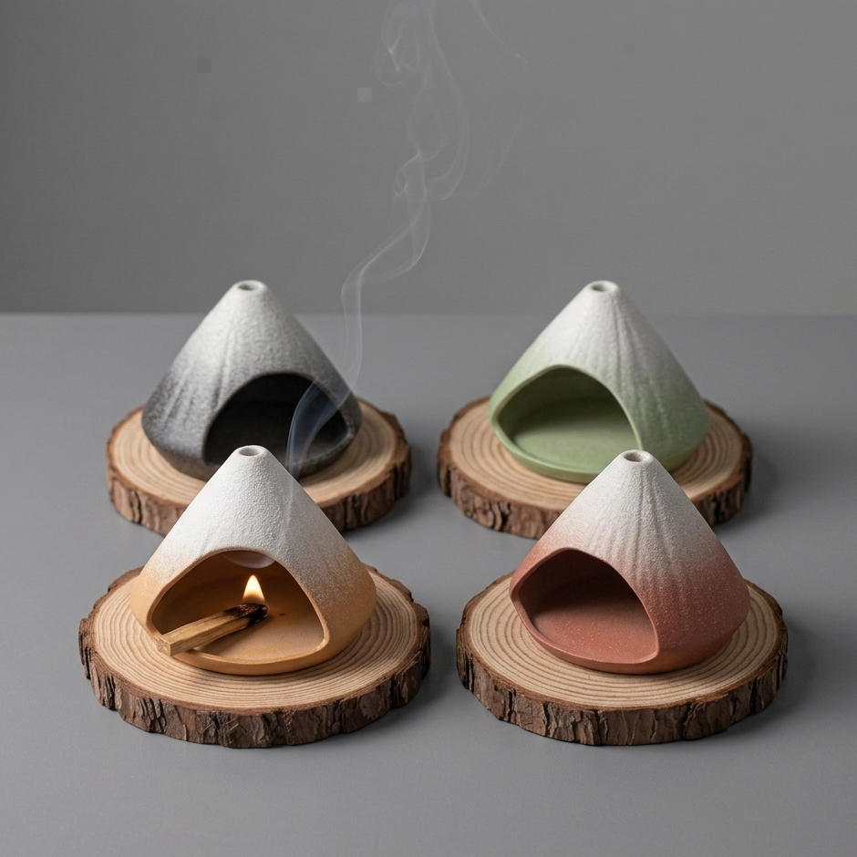 Mount Fuji Ritual Incense Burner Set | The Sacred Cleansing Kit