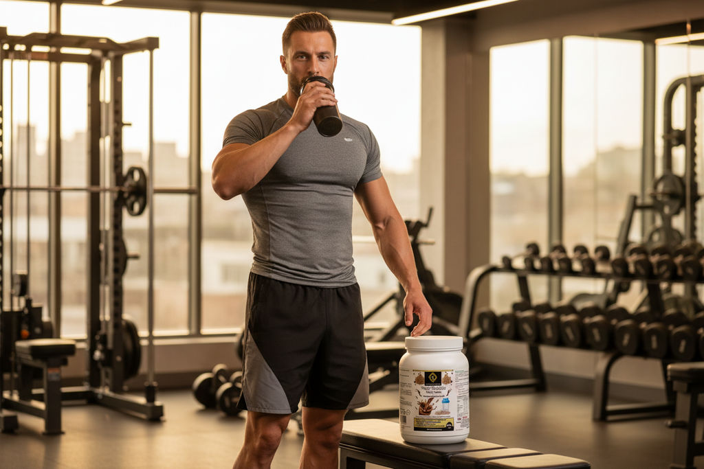 Super Chocolatey Whey Protein Male Model