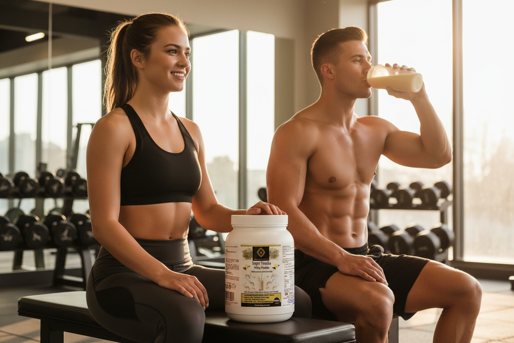 Super Vanilla Whey Protein Gym Lifestyle